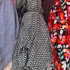 Thrift Black and White Geometric Print Double Length