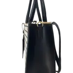 Aldo DASPIAS striped tote bag with a pouch, in a black combo color.
