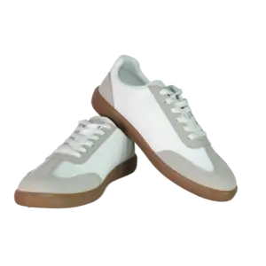 White and Grey Sneakers