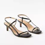 Zara Black Strappy Sandals