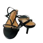 Zara Black Strappy Sandals