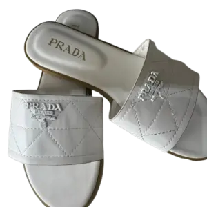 Prada Quilted Nappa Leather Slides