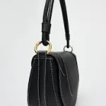 Zara Contrast Topstitching Crossbody Bag.