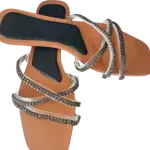 Zara Women's Rhinestone Strap Sandals