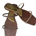 Strappy, Crystal-Embellished Sandals Zara