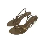 Zara Strappy Heeled Sandals with Metal Detail