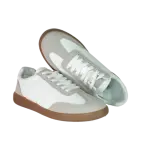 White and Grey Sneakers