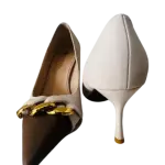 Bigtree Metal Chain Patchwork Pumps