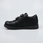 Crabkids leather school shoes, in a double-strap Velcro closure and a sturdy rubber sole.