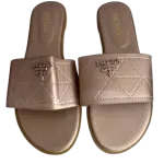Prada Quilted Leather Slides.