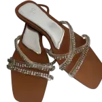 Zara Women's Rhinestoned Straps Sandals.