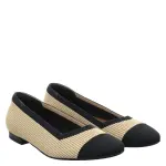 Two-Tone, Cap-Toe Chunky Heels in Fran Comanatti