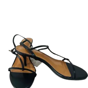 Zara Black Strappy Sandals