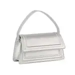 Zara Structured Handbag, with a flap closure and an optional Shoulder Strap.