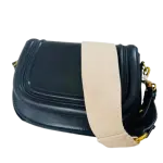 Zara Crossbody Bag, likely featuring a wide, woven, removable Shoulder Strap.