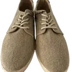 Casual low-top lace-up sneakers, in a textured canvas material.