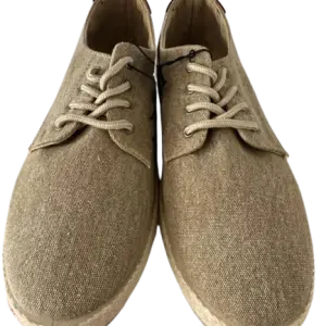 Casual low-top lace-up sneakers, in a textured canvas material.