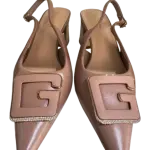 High-heeled slingback pumps shoe