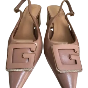 High-heeled slingback pumps shoe