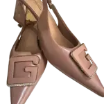 High-heeled slingback pumps shoe