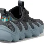 Skechers Kids' Hydro Wave Sneaker with a wavy-sculpted midsole mesh upper