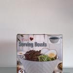 Modern 2-Piece White Serving Bowl Set