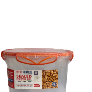 Food Storage Containers 1150ml With Lid - Transparent/Storage