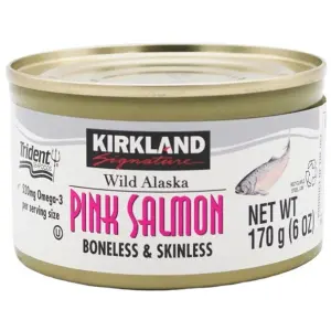 Kirkland - Signature Wild Alaskan Pink Salmon Boneless and Skinless - 170g
