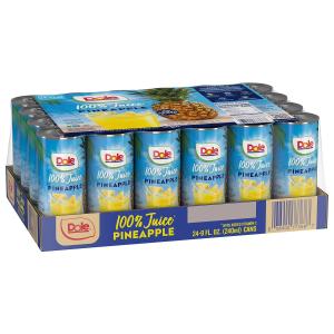 Dole 100% Pineapple Juice, 8.4 Fluid Ounce (Pack of 24)