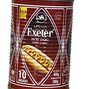 Original Exeter Chicken Hot Dogs.