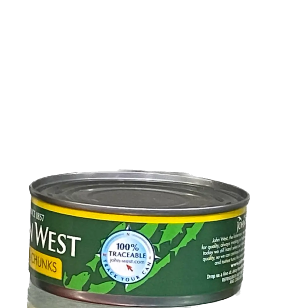 John West Tuna Chunks in Sunflower Oil.