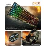 HEATZ ZK31 4-in-1 Cable Gaming Keyboard, Mouse, Headset & Mouse Pad “Combo” With RGB Backlit Keyboard