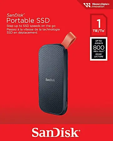 SanDisk 1TB Portable SSD External Up to 800MB/s