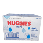 Box of Huggies Pure Baby Wipes 10*56 wipes