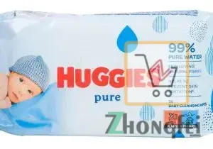 Box of Huggies Pure Baby Wipes 10*56 wipes