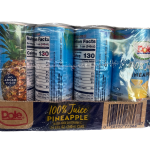 Dole 100% Pineapple Juice, 8.4 Fluid Ounce (Pack of 24)