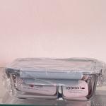 Red Cheery Borosilicate Glass Bowl 1000ml (set of 1 piece)