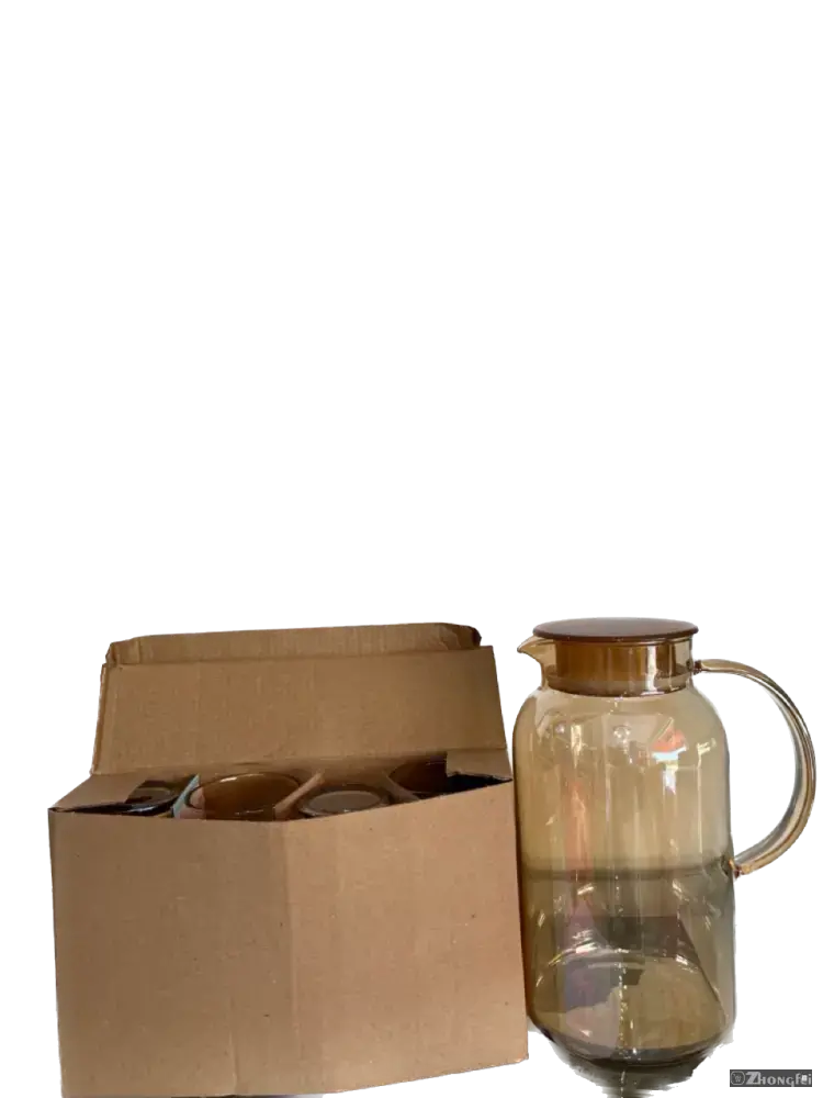 Home Colorful Cold Water Bottle Large Capacity High Borosilicate Glass Tea Set Cooler Teacups Water Cup Mugs