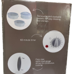 Cookworks White 3 Bowl Steamer 9.9L capacity.