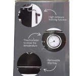 Cookworks Black Espresso Machine with milk frother