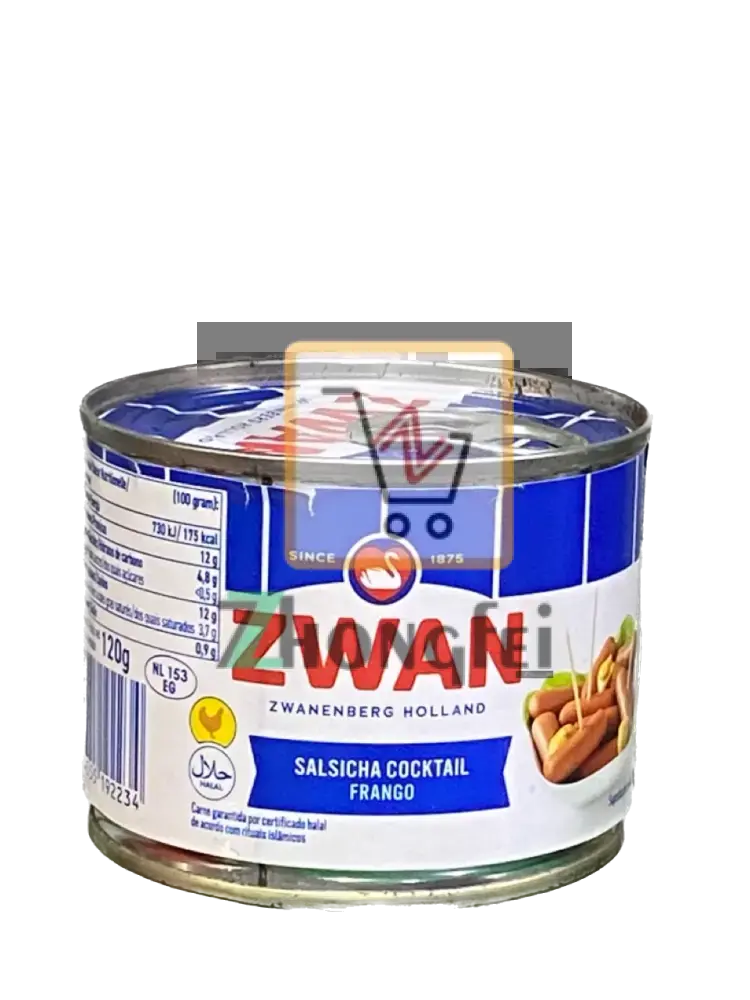 Zwan Zwanenberg Holland Salsicha Cocktail Frango 120g