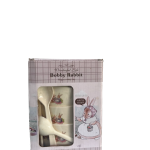 Bobby Rabbit children's dinnerware set, 4 plates with spoons