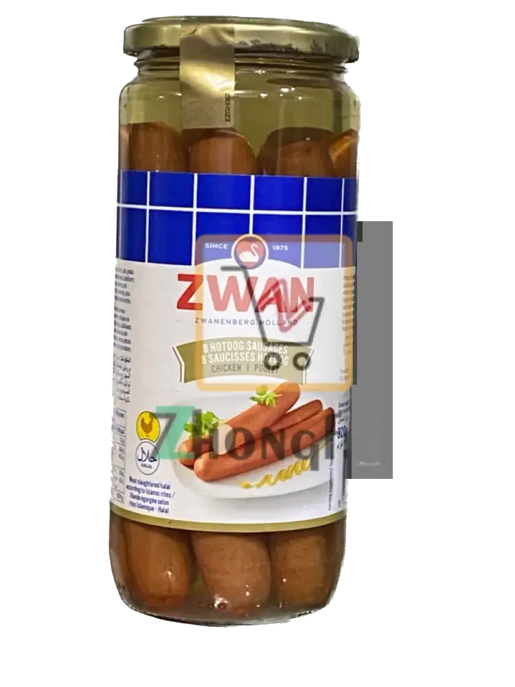 Zwan Chicken Hot Dogs In Jars 520g