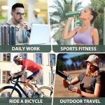 Thermos Flask, Stainless Steel Drinking Bottle, Keeps Hot and Cold for 10 Hours, Insulated Flask 500 ml with Leak-Proof Lid and Handle,