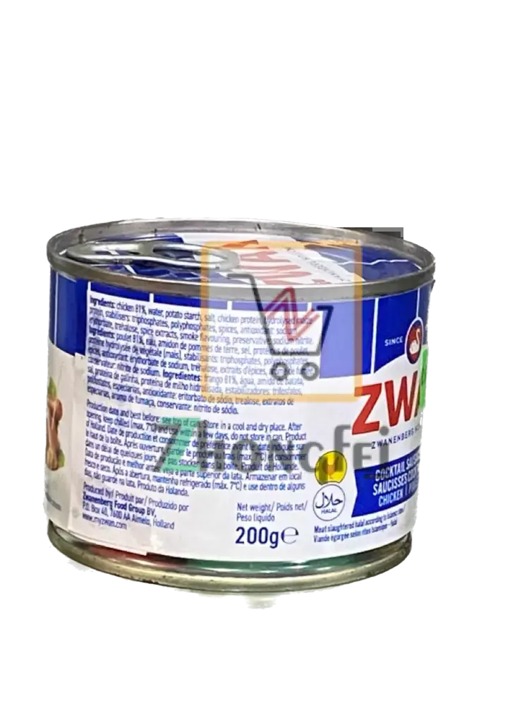 Zwan Zwanenberg Holland Salsicha Cocktail Frango 120g