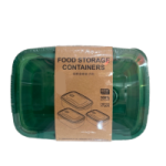 3 in 1 Plastic Storage Bowls S-1000ml, M-1500ml, L-2500ml