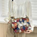 Large Capacity Mother's Bag 2024 New Bag Cross-Border Wholesale women's Bag set of Two shoulder Bags Printed Lace