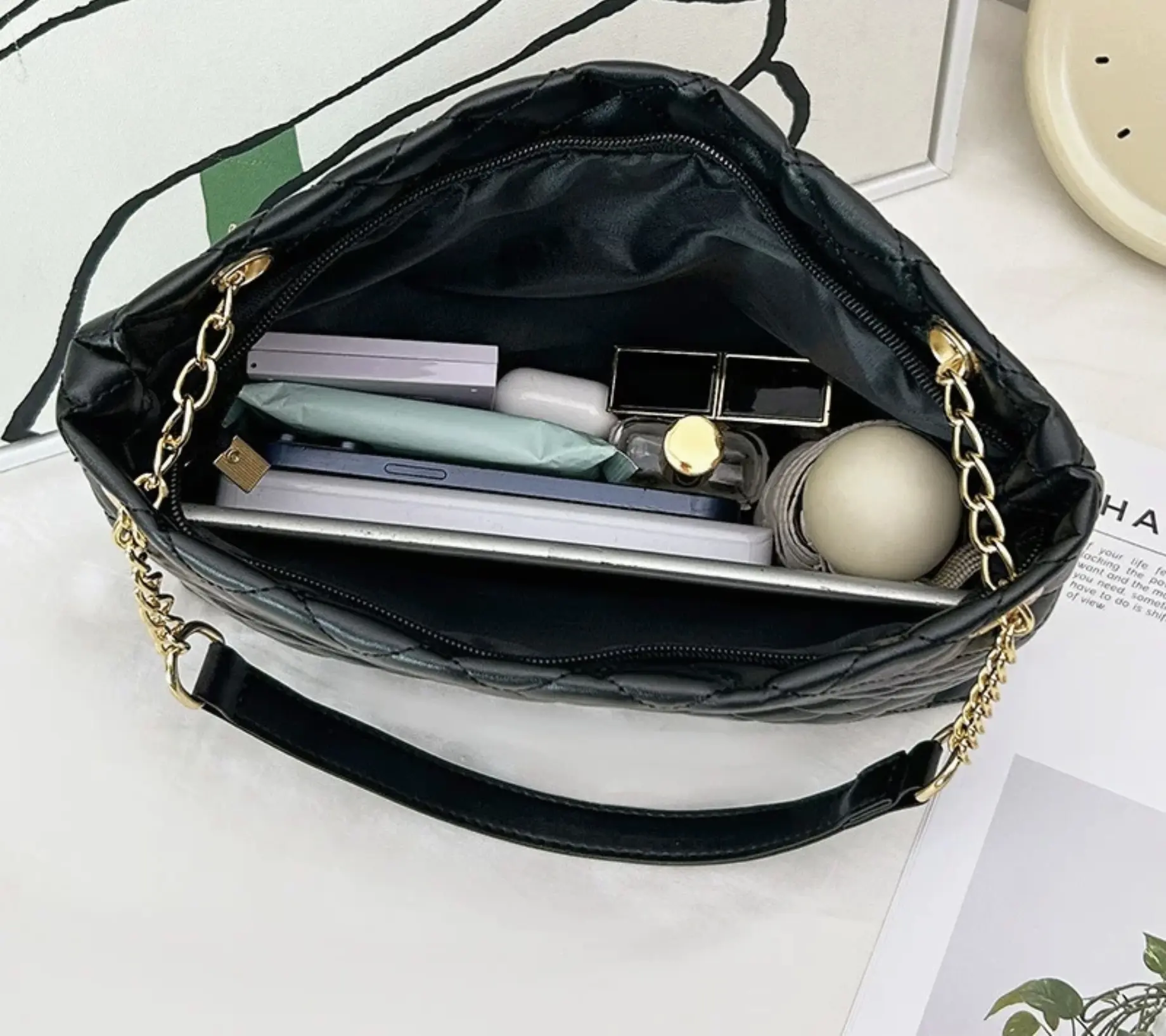 Large Capacity Mother's Bag 2024 New Bag Cross-Border Wholesale women's Bag set of Two shoulder Bags Printed Lace