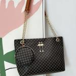 Large Capacity Mother's Bag 2024 New Bag Cross-Border Wholesale women's Bag set of Two shoulder Bags Printed Lace